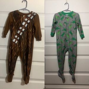 Set of Two Footie Pajamas